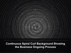 Continuous spiral curl background showing the business ongoing process