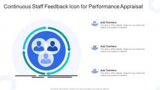 Continuous Staff Feedback Icon For Performance Appraisal