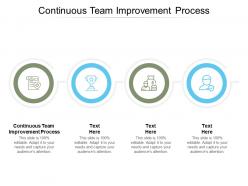 Continuous team improvement process ppt powerpoint presentation infographic cpb