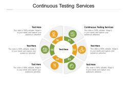 Continuous testing services ppt powerpoint presentation outline slides cpb