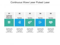 Continuous wave laser pulsed laser ppt powerpoint presentation file example introduction cpb