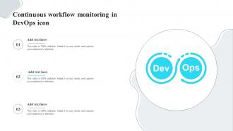 Continuous Workflow Monitoring In Devops Icon