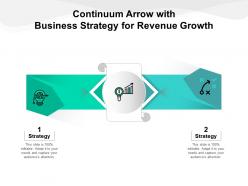 Continuum Arrow With Business Strategy For Revenue Growth