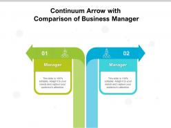 Continuum Arrow With Comparison Of Business Manager