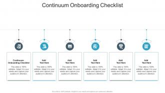 Continuum Onboarding Checklist In Powerpoint And Google Slides Cpb