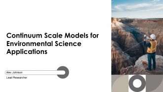 Continuum Scale Models For Environmental Science Applications PPT Mockup AT