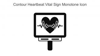 Contour Heartbeat Vital Sign Monotone Icon In Powerpoint Pptx Png And Editable Eps Format