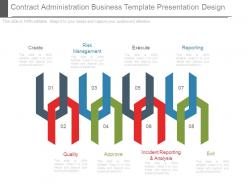 Contract administration business template presentation design