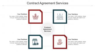 Contract Agreement Services Ppt Powerpoint Presentation Infographic Template Example Cpb