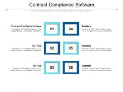 Contract compliance software ppt powerpoint presentation styles design templates cpb
