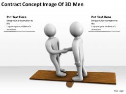 Contract concept image of 3d men ppt graphics icons powerpoint