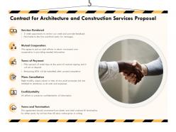 Contract for architecture and construction services proposal ppt powerpoint graphics file