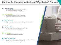 Contract for ecommerce business web design proposal ppt powerpoint presentation infographic template infographics