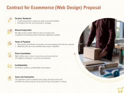 Contract for ecommerce web design proposal ppt powerpoint presentation example
