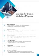 Contract For Online Marketing Proposal One Pager Sample Example Document
