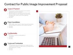Contract for public image improvement proposal ppt powerpoint presentation file
