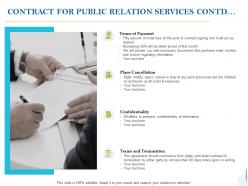 Contract for public relation services contd ppt powerpoint presentation