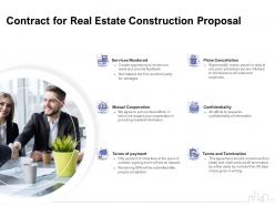 Contract for real estate construction proposal ppt powerpoint presentation outline design templates