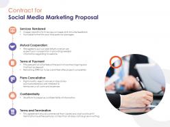 Contract For Social Media Marketing Proposal Ppt Powerpoint Presentation Professional Diagrams