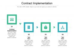 Contract implementation ppt powerpoint presentation slides graphics template cpb