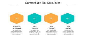 Contract job tax calculator ppt powerpoint presentation show model cpb