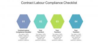 Contract labour compliance checklist ppt powerpoint presentation show ideas cpb