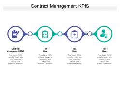 Contract management kpis ppt powerpoint presentation file pictures cpb