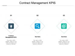 Contract management kpis ppt powerpoint presentation outline background images cpb