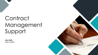 Contract Management Support PPT Template ACP