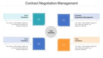 Contract negotiation management ppt powerpoint presentation model influencers cpb