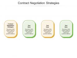 Contract negotiation strategies ppt powerpoint presentation portfolio tips cpb