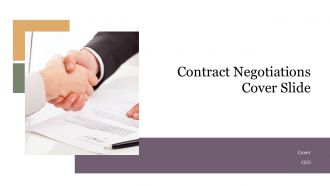 Contract Negotiations Cover Slide PPT Structure ACP