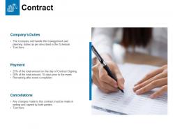 Contract payment ppt powerpoint presentation slides objects