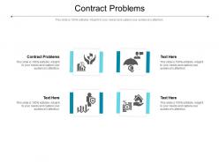 Contract problems ppt powerpoint presentation slides tips cpb