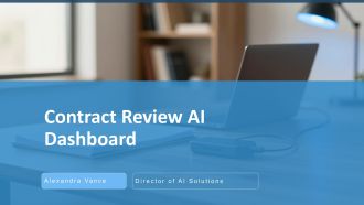 Contract Review AI Dashboard PPT Template VA