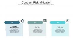 Contract risk mitigation ppt powerpoint presentation infographic template show cpb
