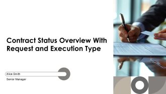 Contract Status Overview With Request And Execution Type PPT Information AT