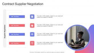 Contract Supplier Negotiation In Powerpoint And Google Slides Cpb