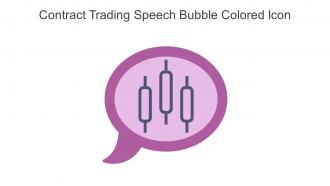 Contract Trading Speech Bubble Colored Icon In Powerpoint Pptx Png And Editable Eps Format