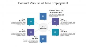 Contract versus full time employment ppt powerpoint presentation infographics cpb