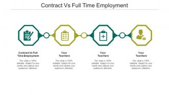 Contract vs full time employment ppt powerpoint presentation show cpb