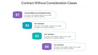 Contract without consideration cases ppt powerpoint presentation slides clipart images cpb