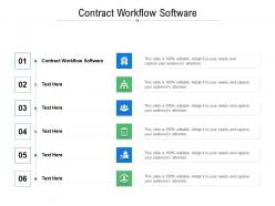 Contract workflow software ppt powerpoint presentation file ideas cpb