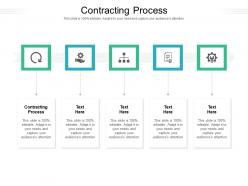 Contracting process ppt powerpoint presentation show infographic template cpb