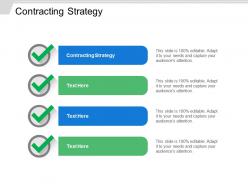 Contracting strategy ppt powerpoint presentation gallery model cpb