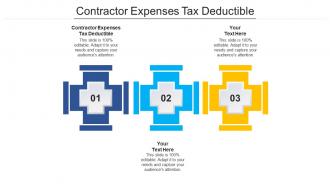 Contractor expenses tax deductible ppt powerpoint presentation visuals cpb