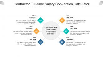 Contractor full time salary conversion calculator ppt powerpoint presentation layouts cpb