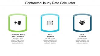 Contractor hourly rate calculator ppt powerpoint presentation model layout ideas cpb