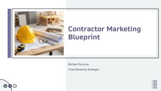 Contractor Marketing Blueprint PPT Template VA