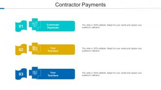 Contractor Payments Ppt Powerpoint Presentation Infographic Template Show Cpb
